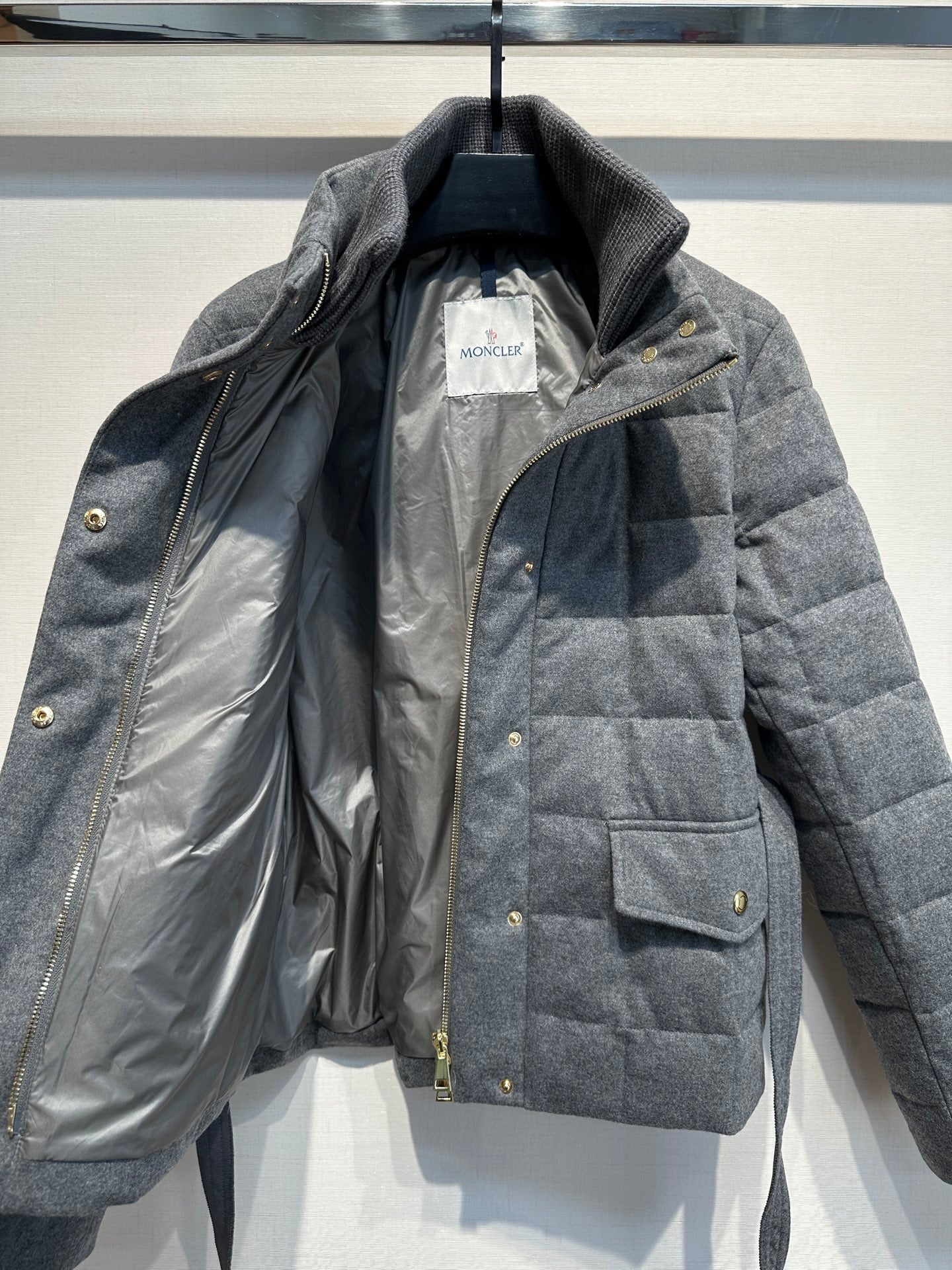 MC 2025 Jacket Grey Polyester Wool