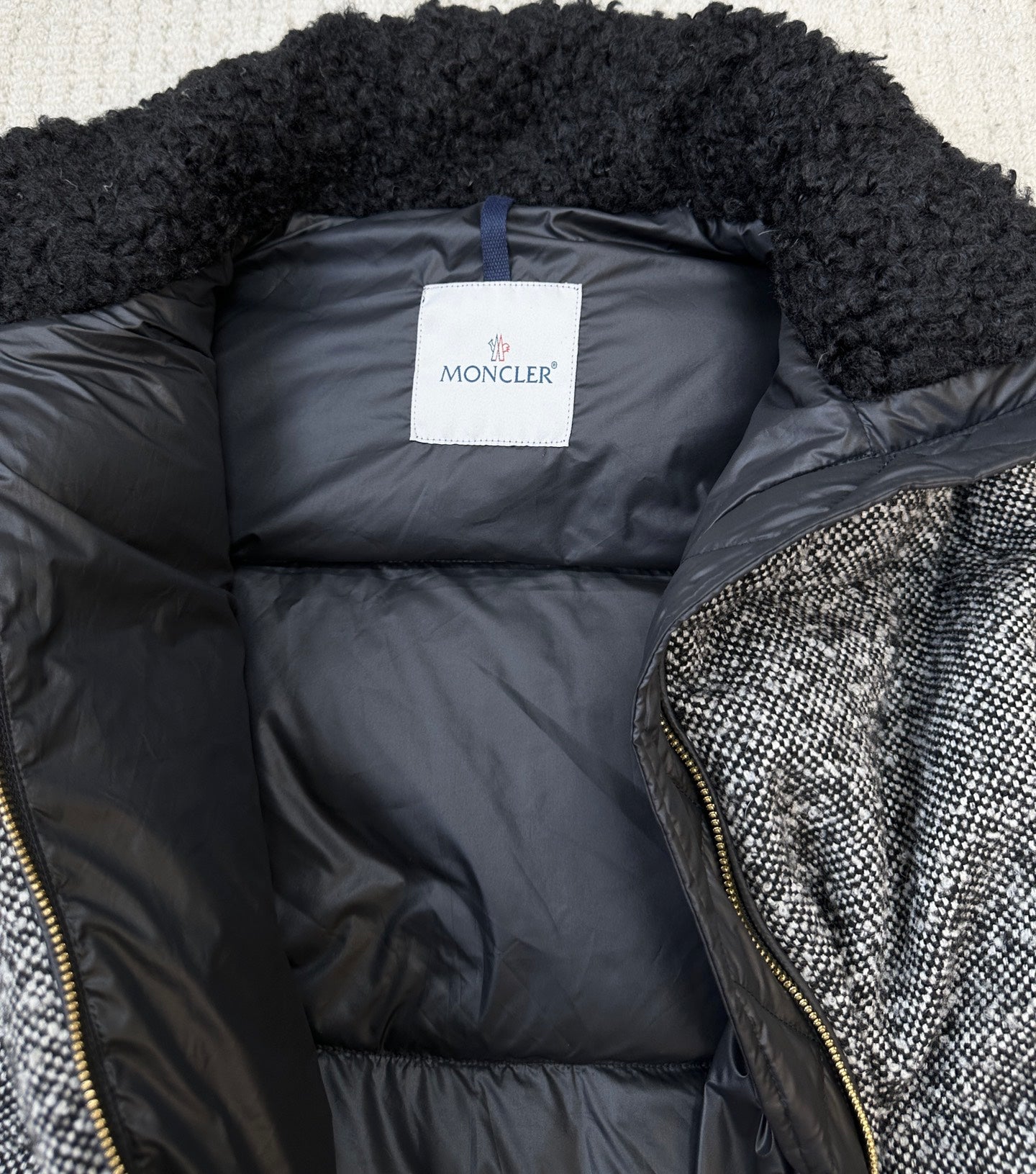 MC 2025 Jacket Black White Tweed Lambwool