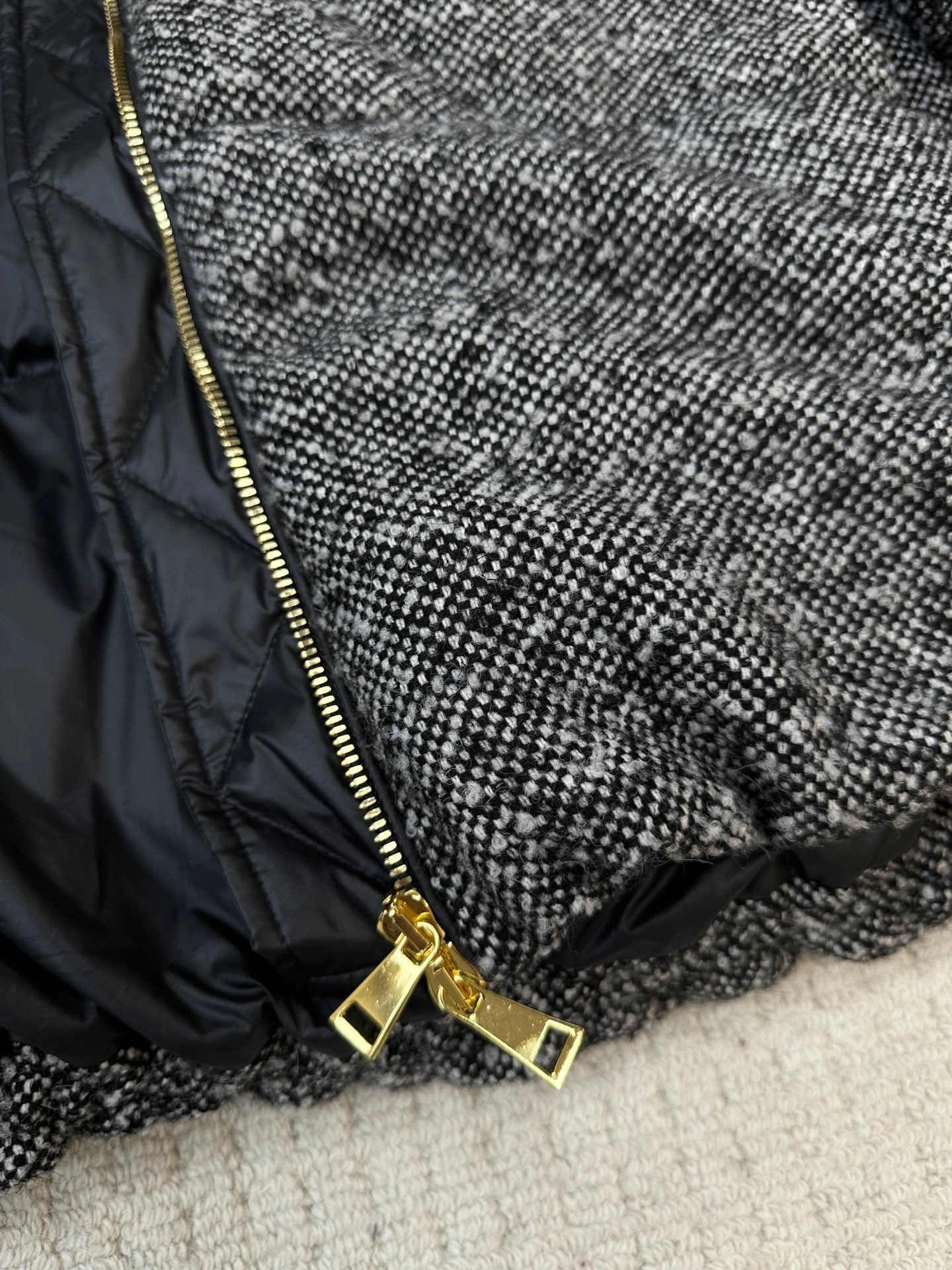 MC 2025 Jacket Black White Tweed Lambwool