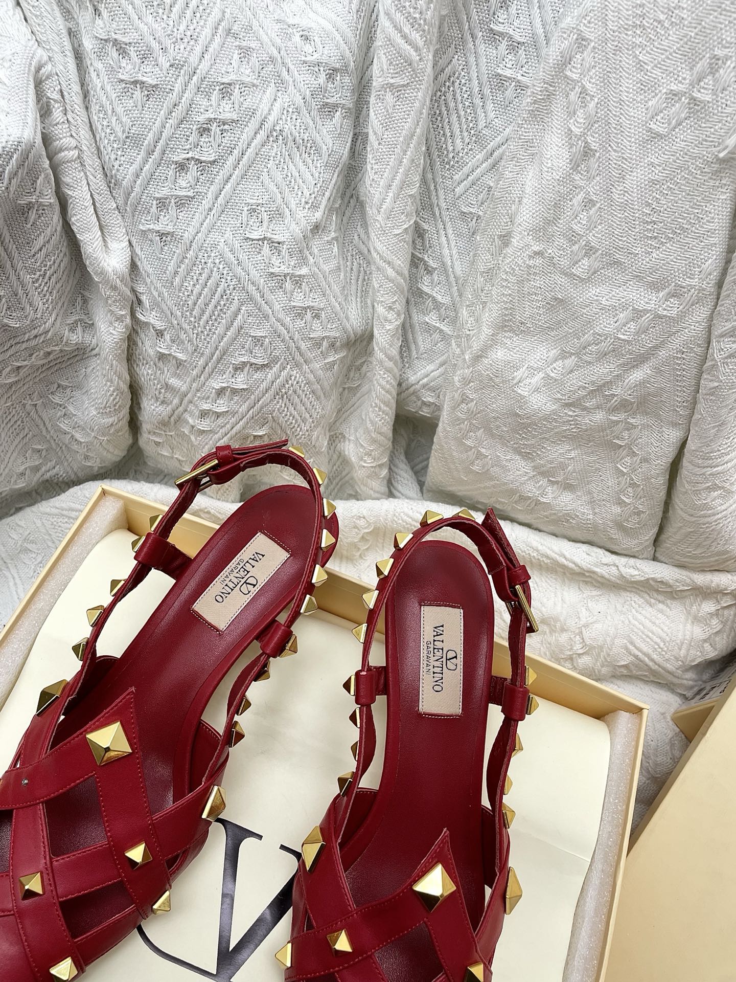 VT 26s Slingback 60 Dark Red Lambskin 611372