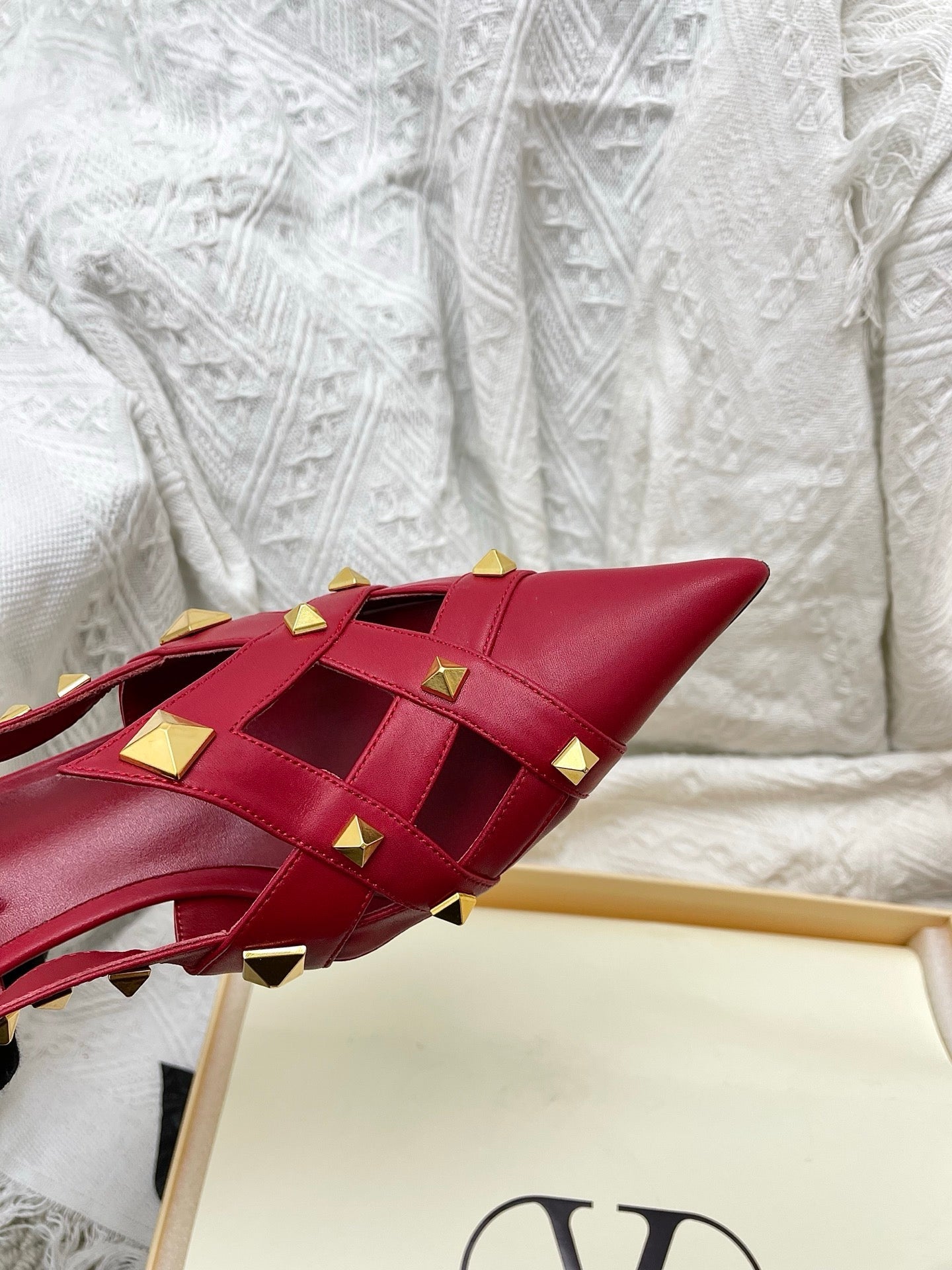 VT 26s Slingback 60 Dark Red Lambskin 611372