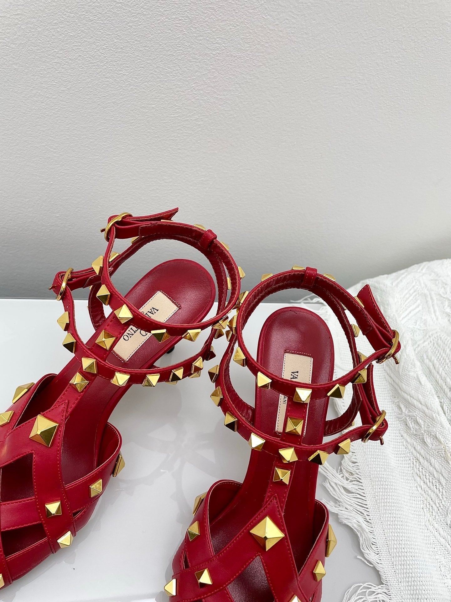 VT 26s Slingback 80 Dark Red Lambskin 611374