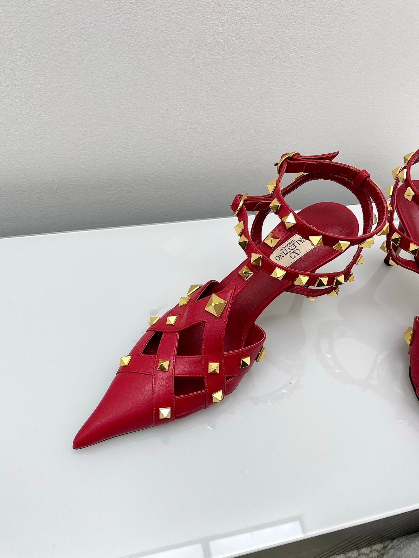 VT 26s Slingback 80 Dark Red Lambskin 611374