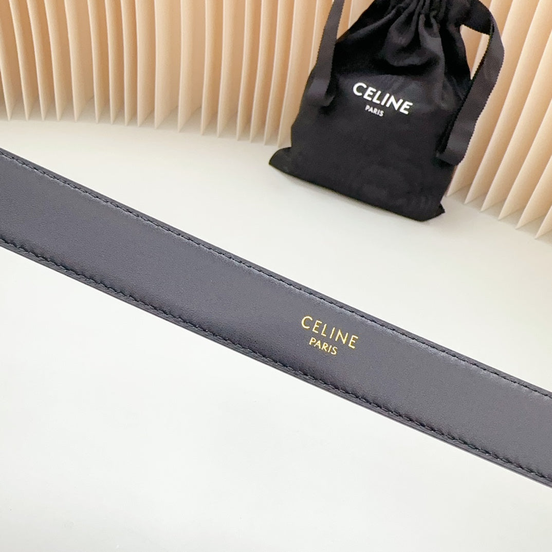 Medium Western Belt 25mm Black Snake Embossed Calfskin Ghw