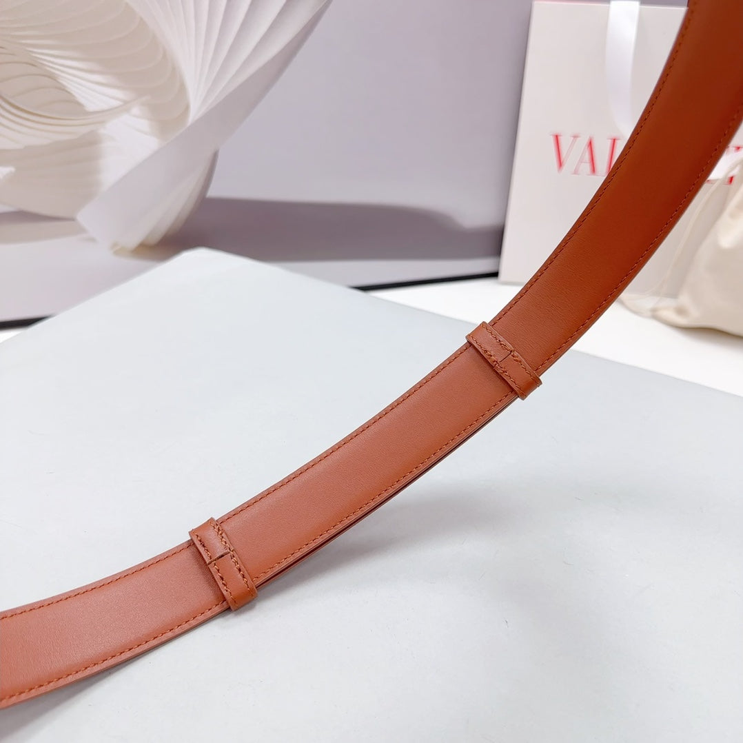 The Bold Edition Belt 30mm Brown Calfskin Gold Buckle