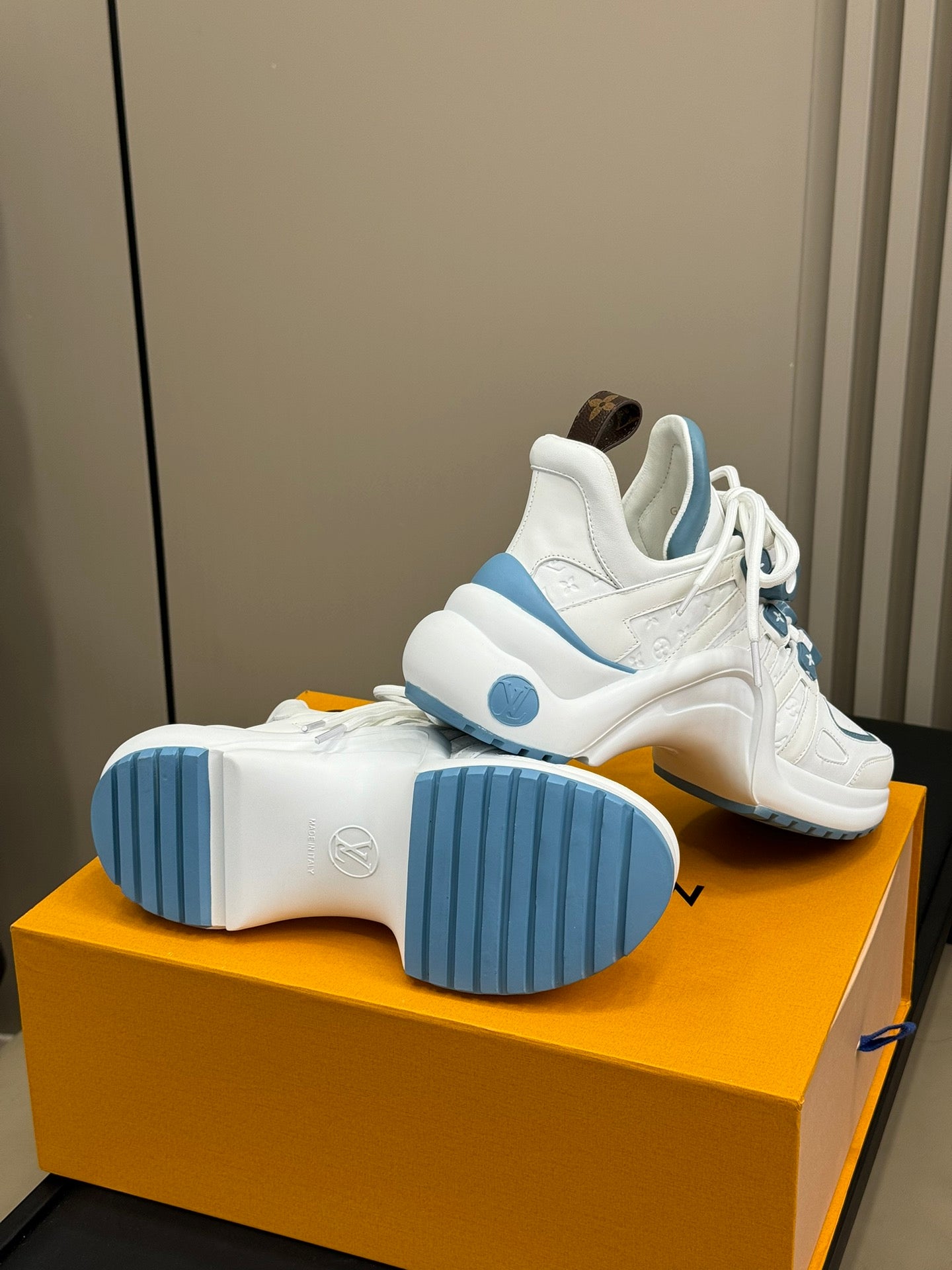 LV Archlight Sneaker White Mix Blue Calfskin