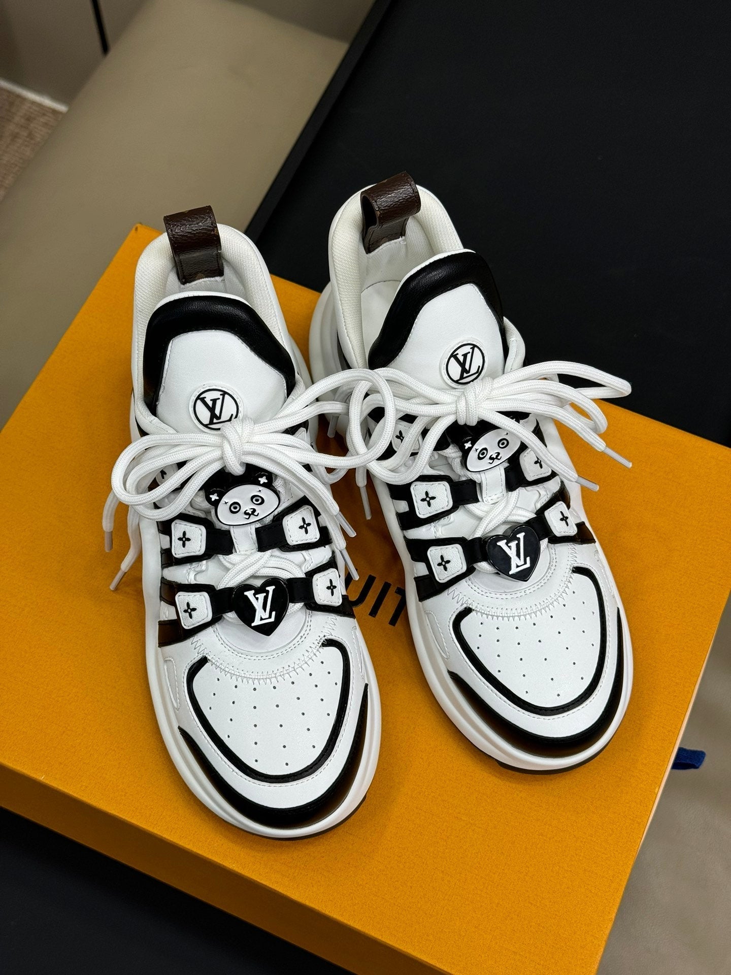 LV Archlight Sneaker White Mix Black Calfskin