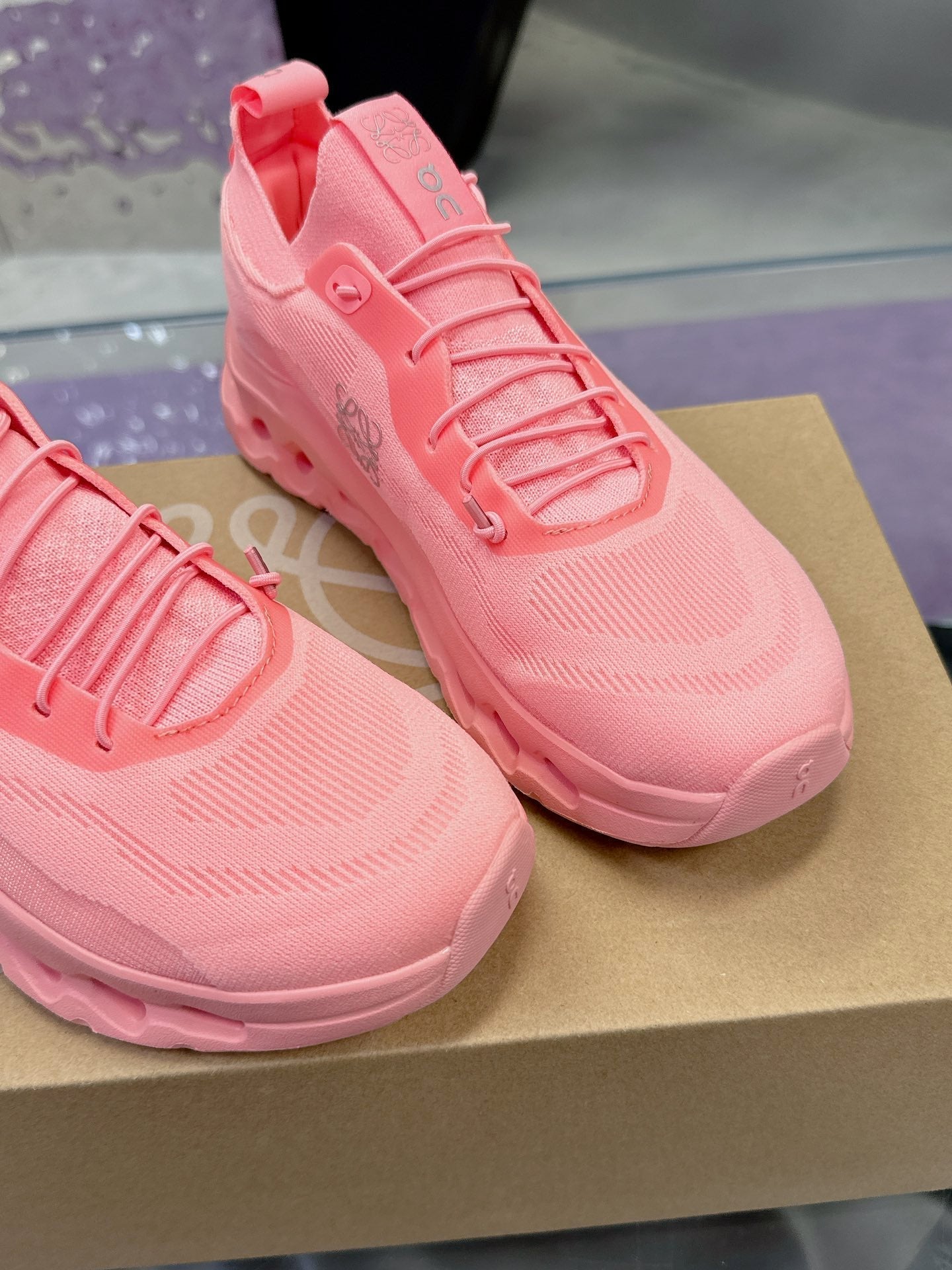 Loewe x On Cloudtilt Sneaker Pink Calfskin