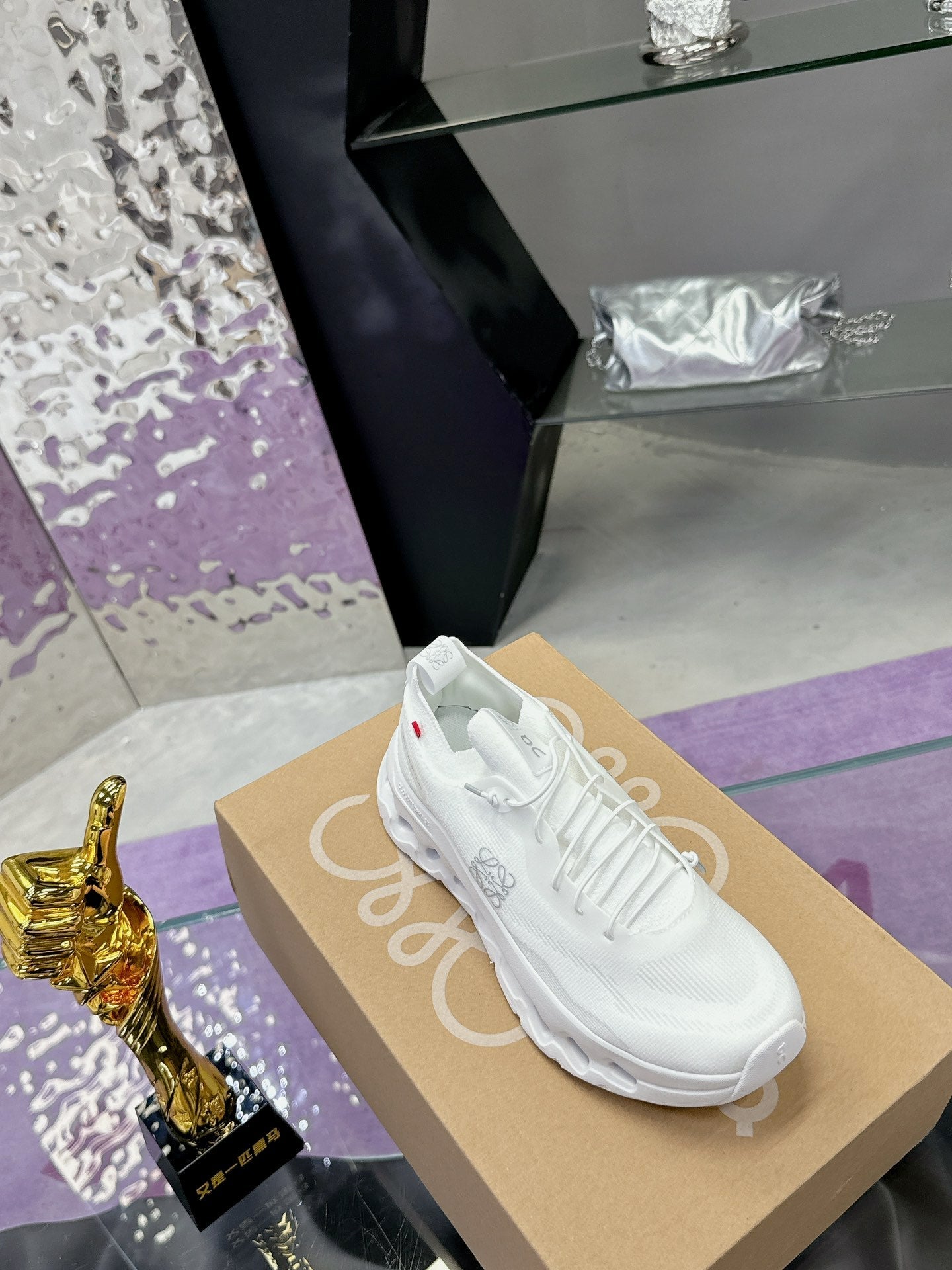 Loewe x On Cloudtilt Sneaker White Calfskin