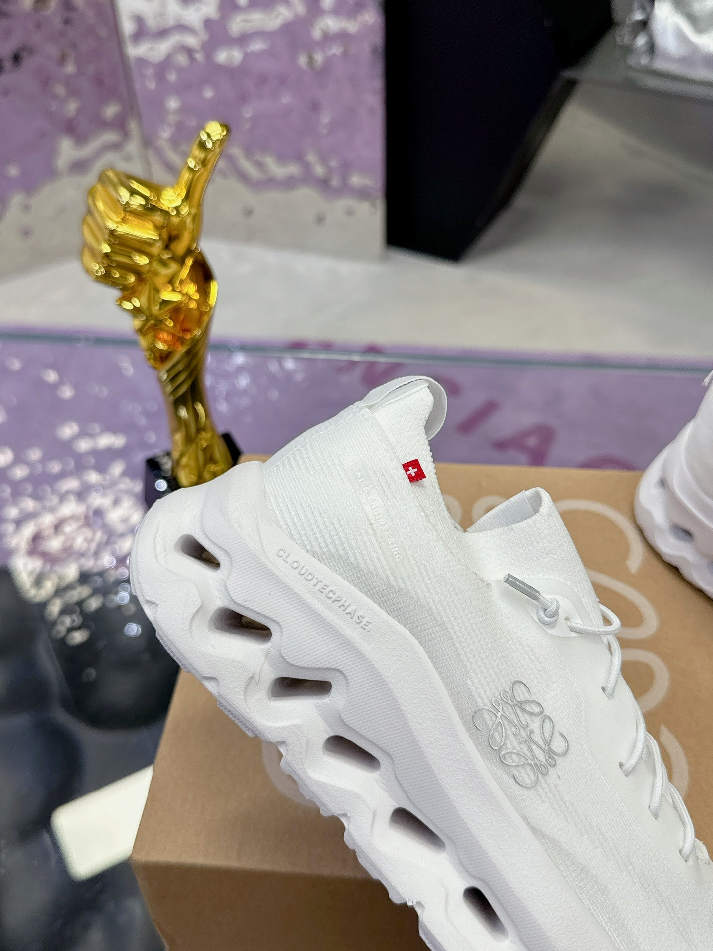 Loewe x On Cloudtilt Sneaker White Calfskin