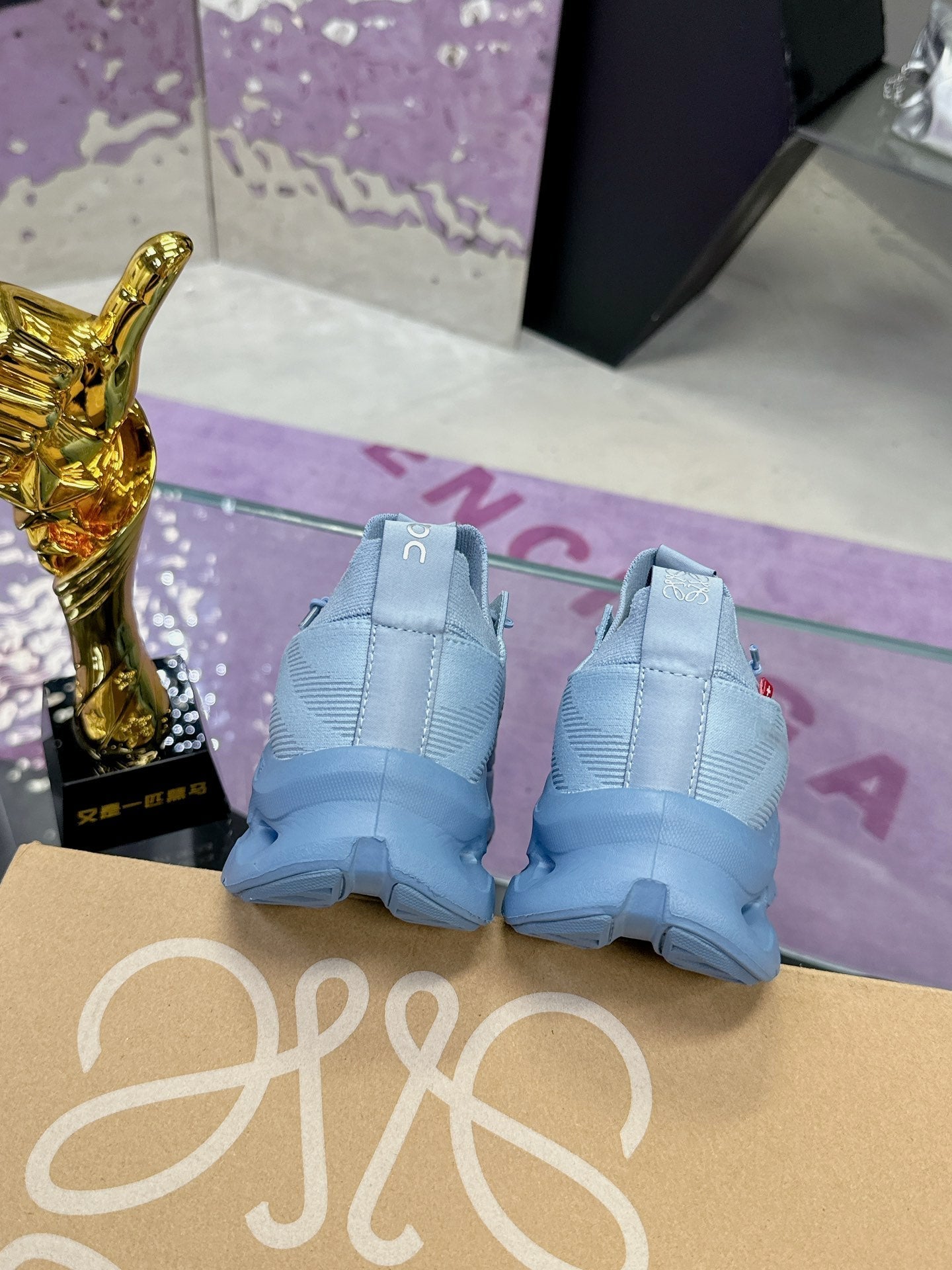 Loewe x On Cloudtilt Sneaker Blue Calfskin