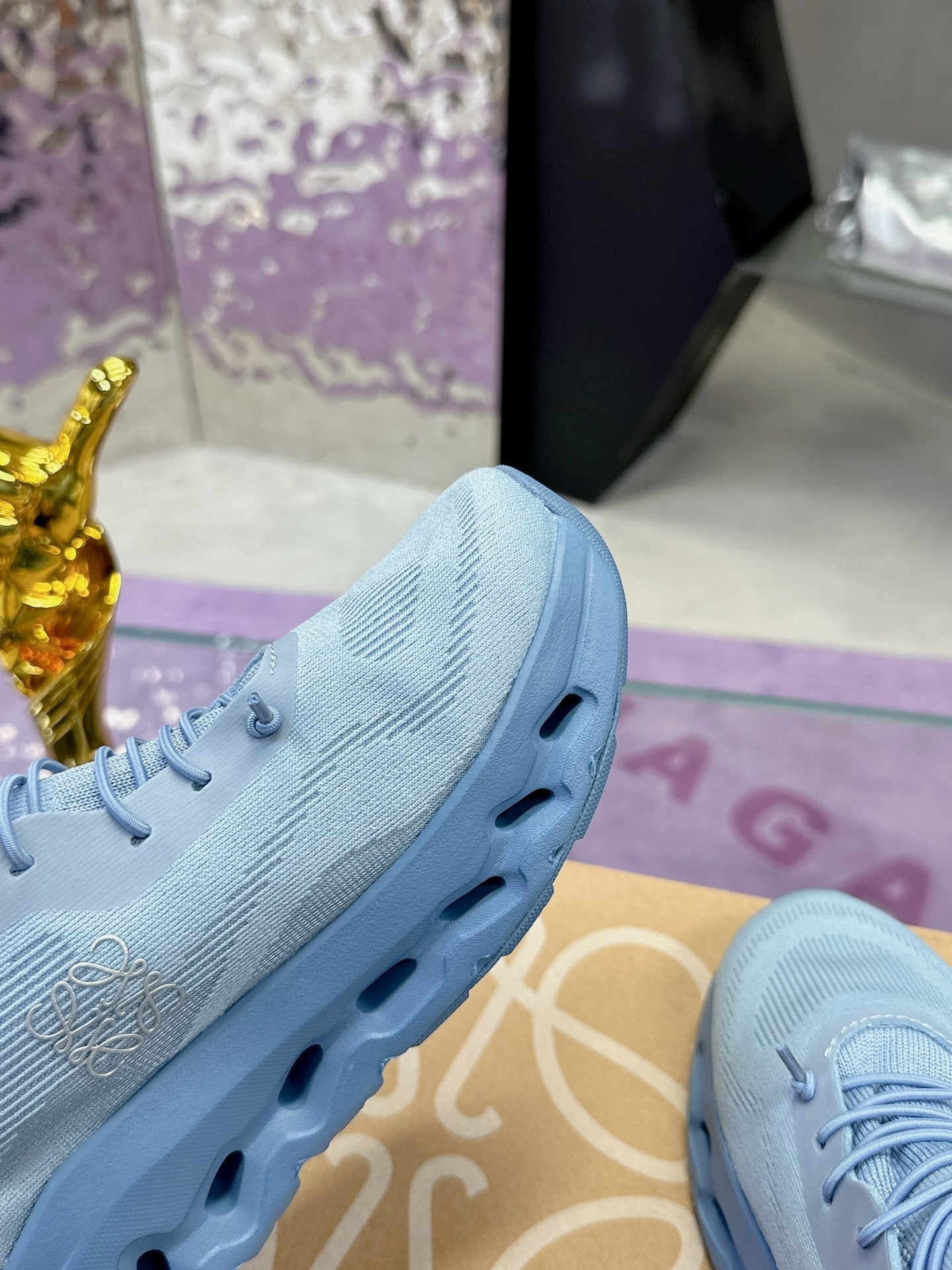 Loewe x On Cloudtilt Sneaker Blue Calfskin