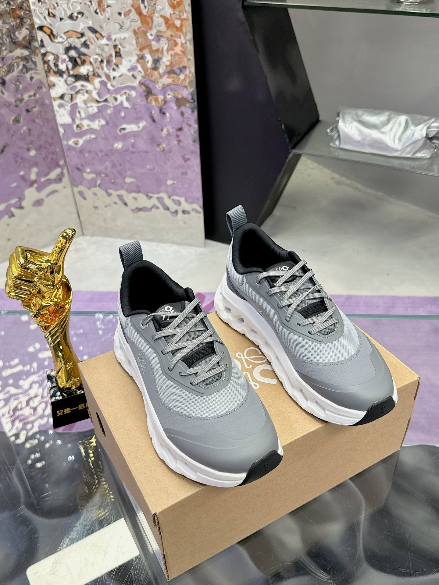 Loewe x Running Cloudtilt2.0 Sneaker Grey Calfskin
