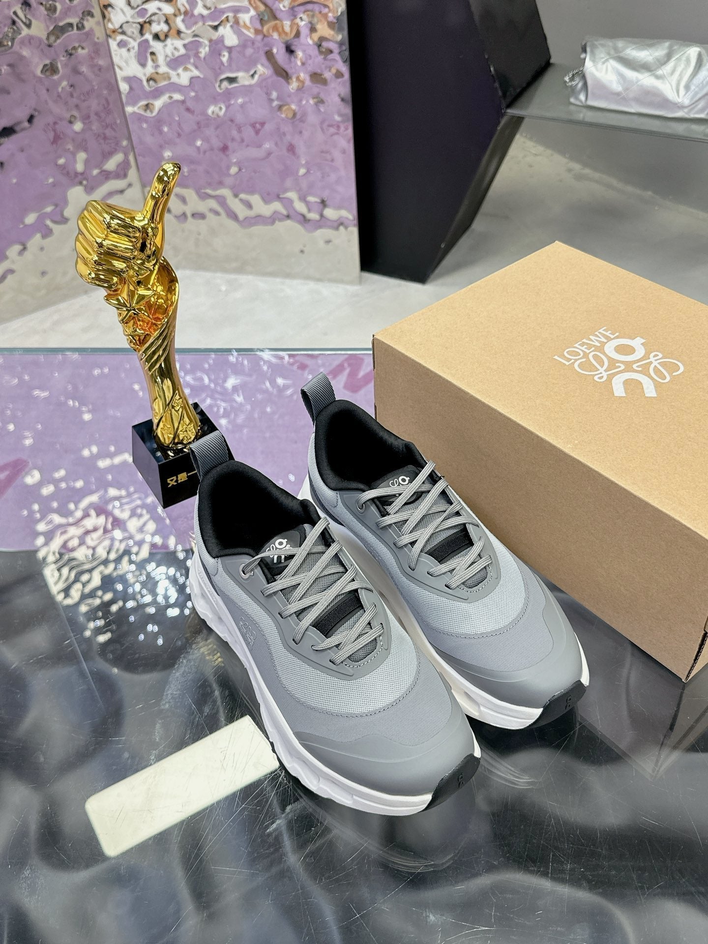 Loewe x Running Cloudtilt2.0 Sneaker Grey Calfskin