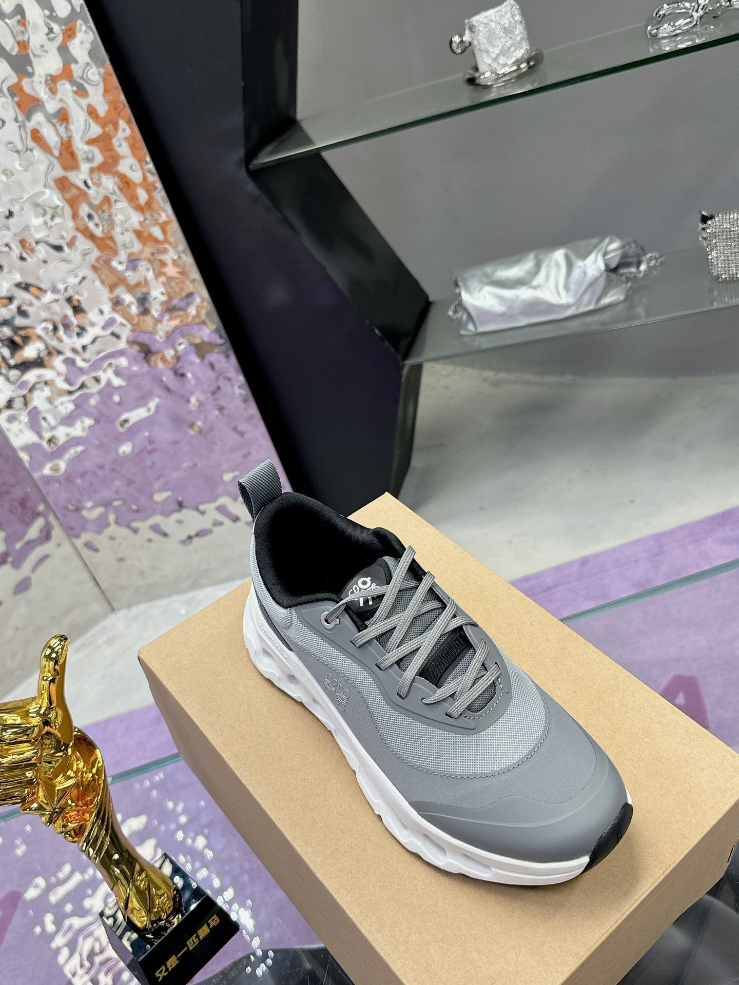 Loewe x Running Cloudtilt2.0 Sneaker Grey Calfskin