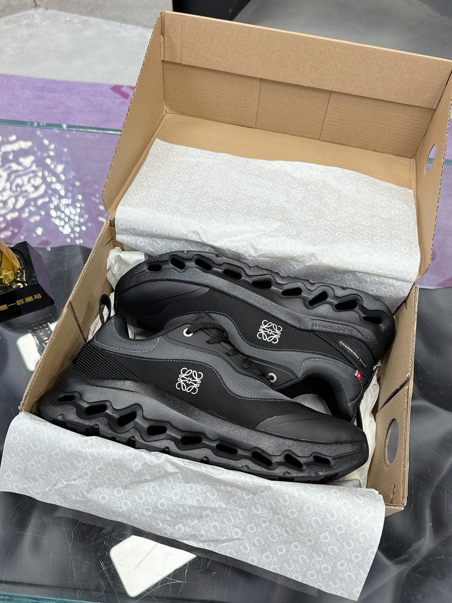 Loewe x Running Cloudtilt2.0 Sneaker Full Black Calfskin