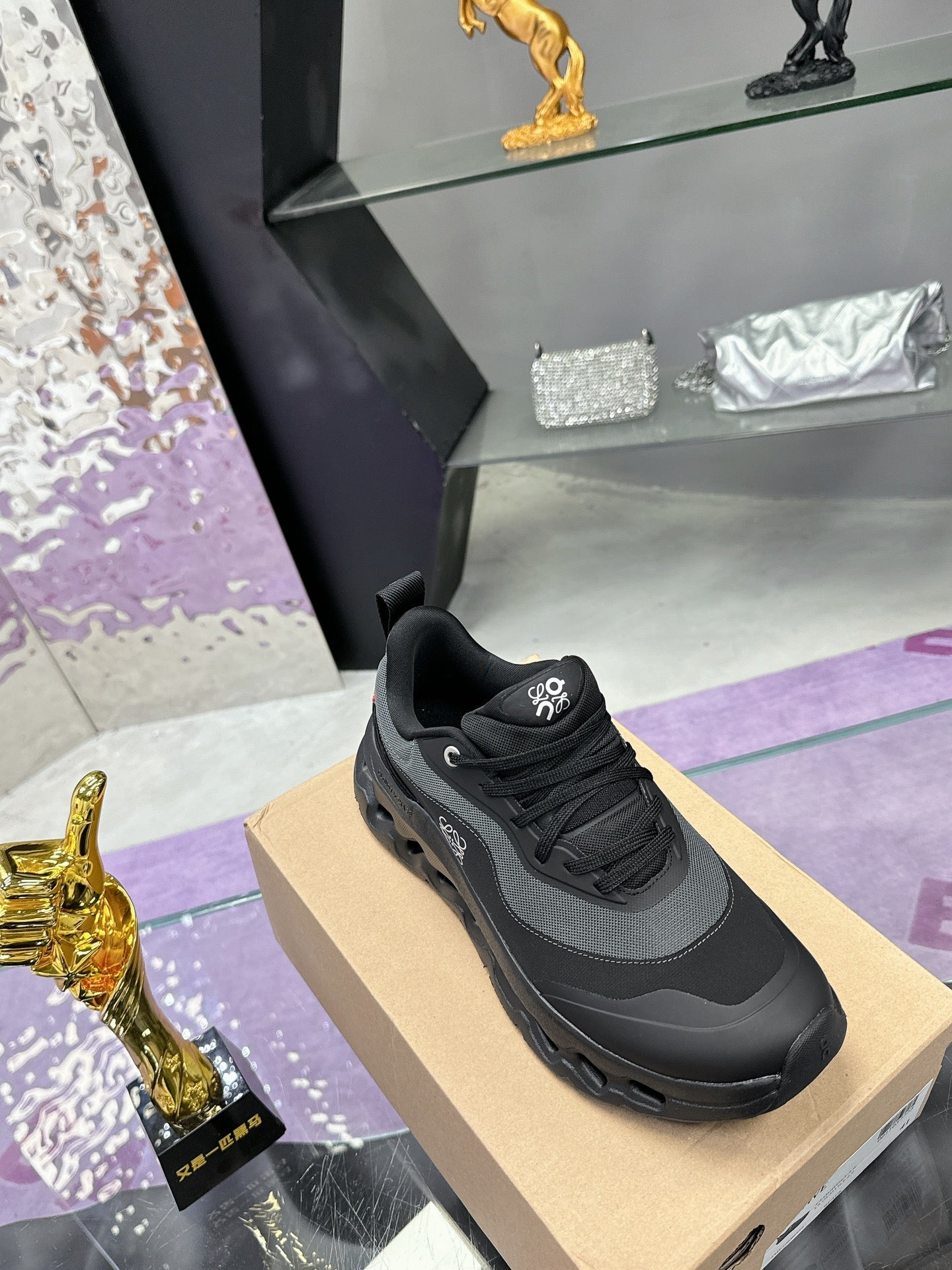 Loewe x Running Cloudtilt2.0 Sneaker Full Black Calfskin