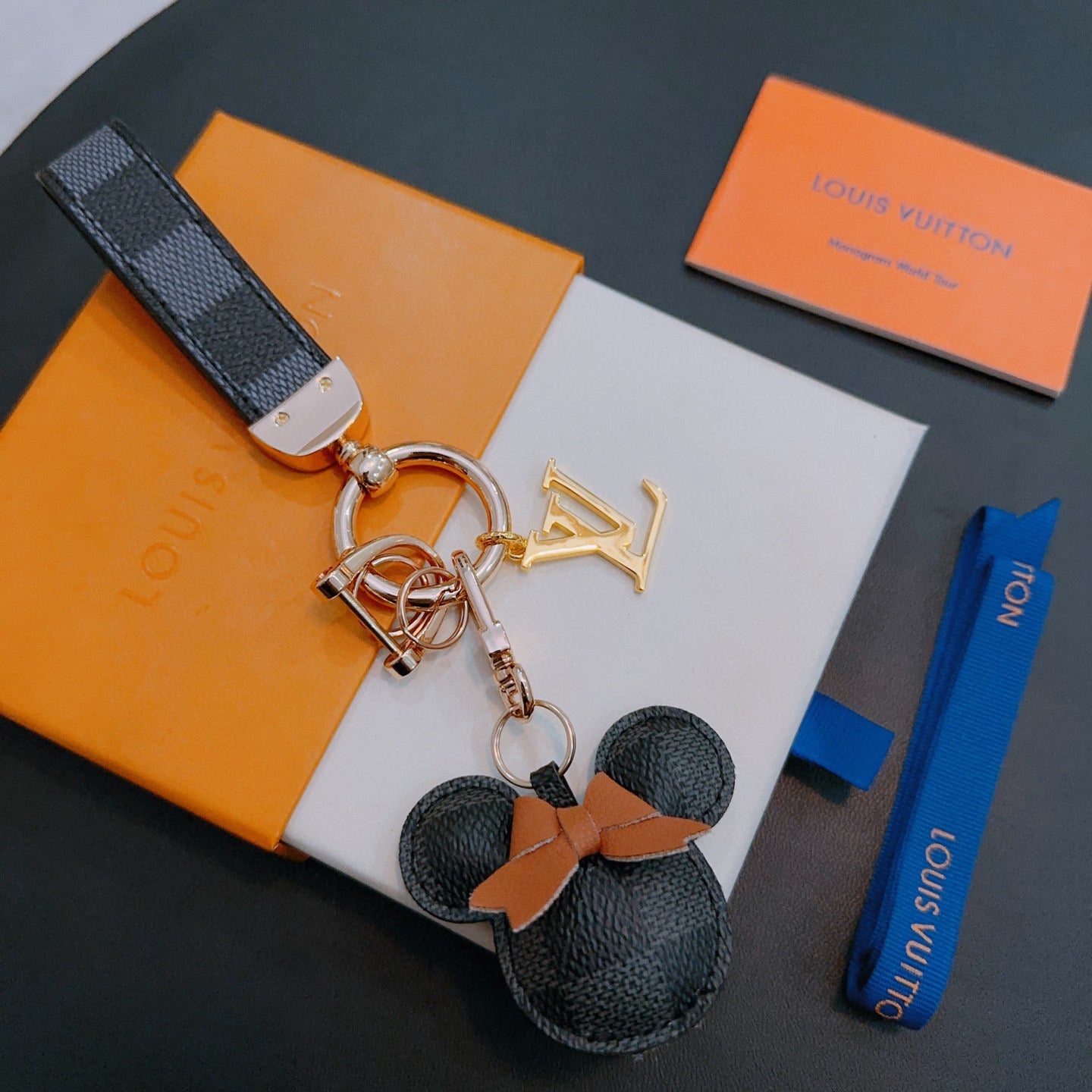 LV Black Mickey Mouse Charm