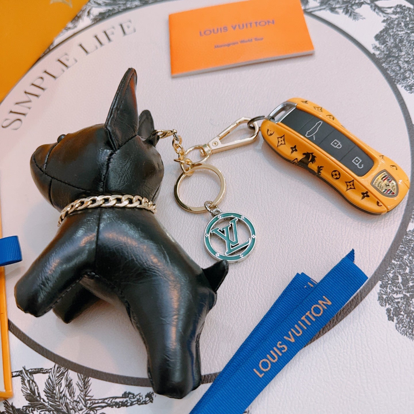 LV Black Dog Charm