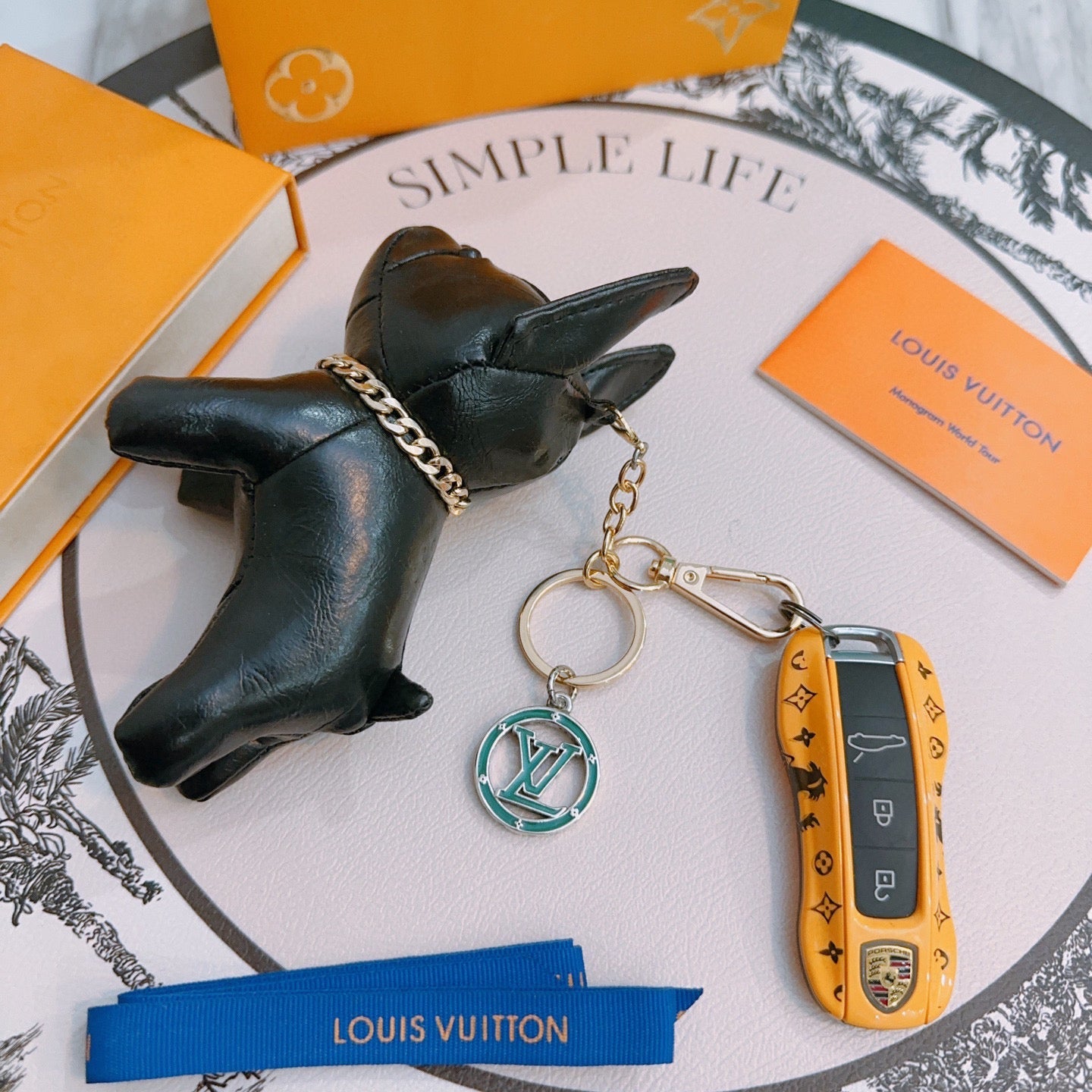 LV Black Dog Charm