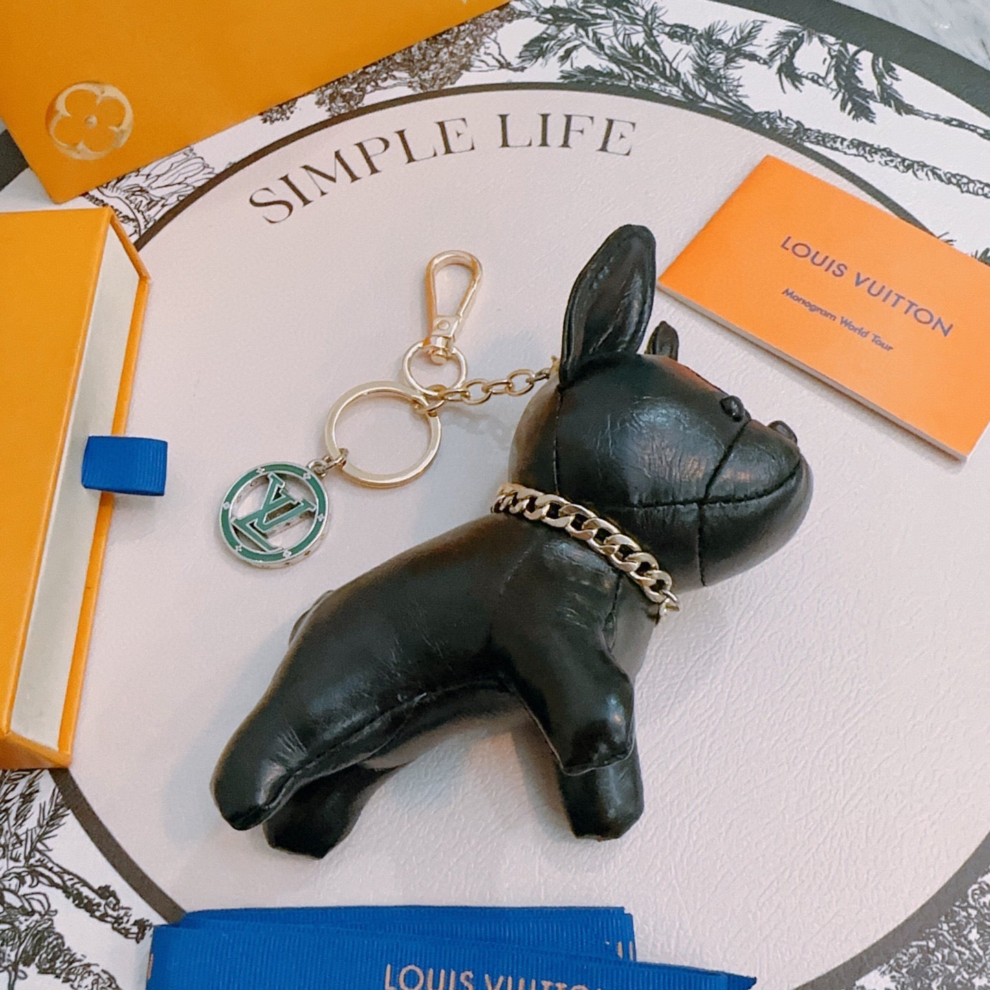 LV Black Dog Charm