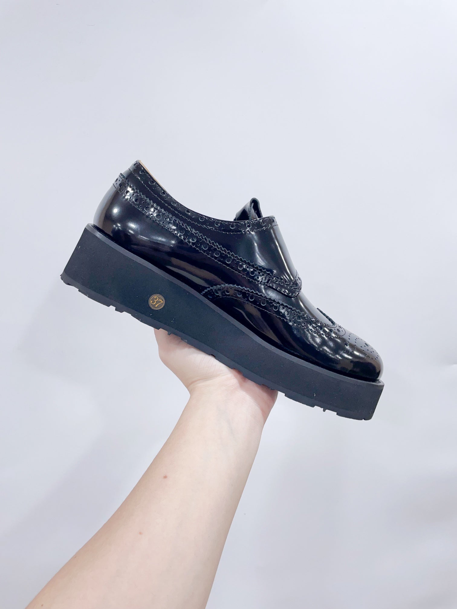 Miu-Church's Loafers Black Glossy Nubuck Leather