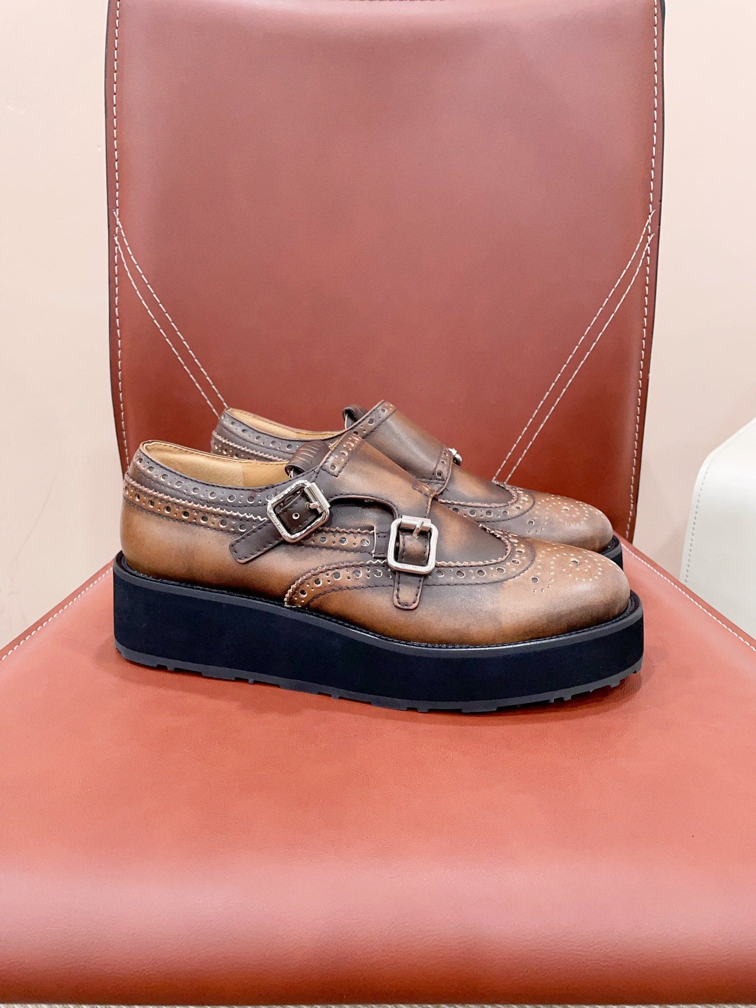 Miu-Church's Loafers raw brown Nubuck Leather