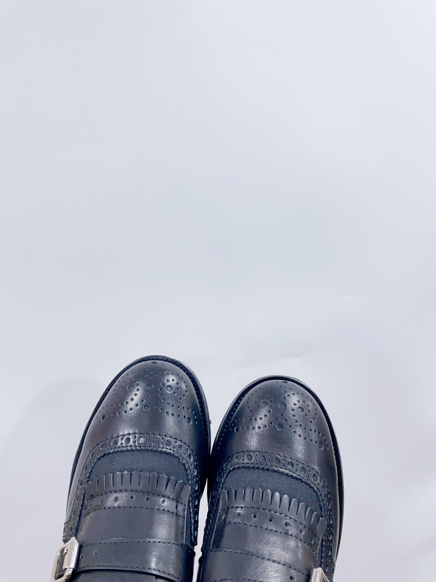 Miu-Church's Loafers Black Nubuck Leather
