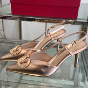 VT 25 High Heels Slingbacks Metallic Cowhide 292341