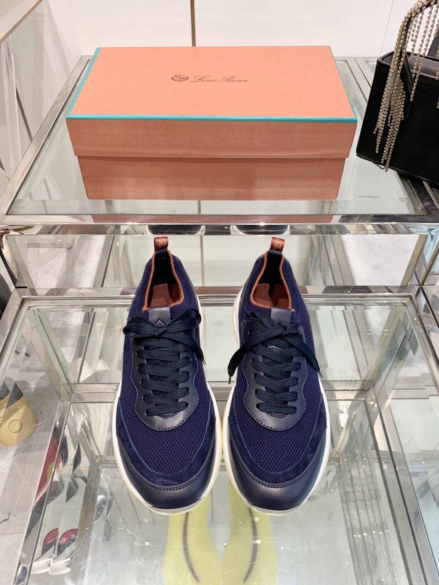 LP Flexy Walk Men's Sneaker Navy Blue Wool 307257