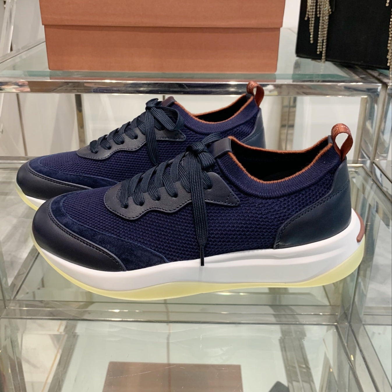 LP Flexy Walk Men's Sneaker Navy Blue Wool 307257