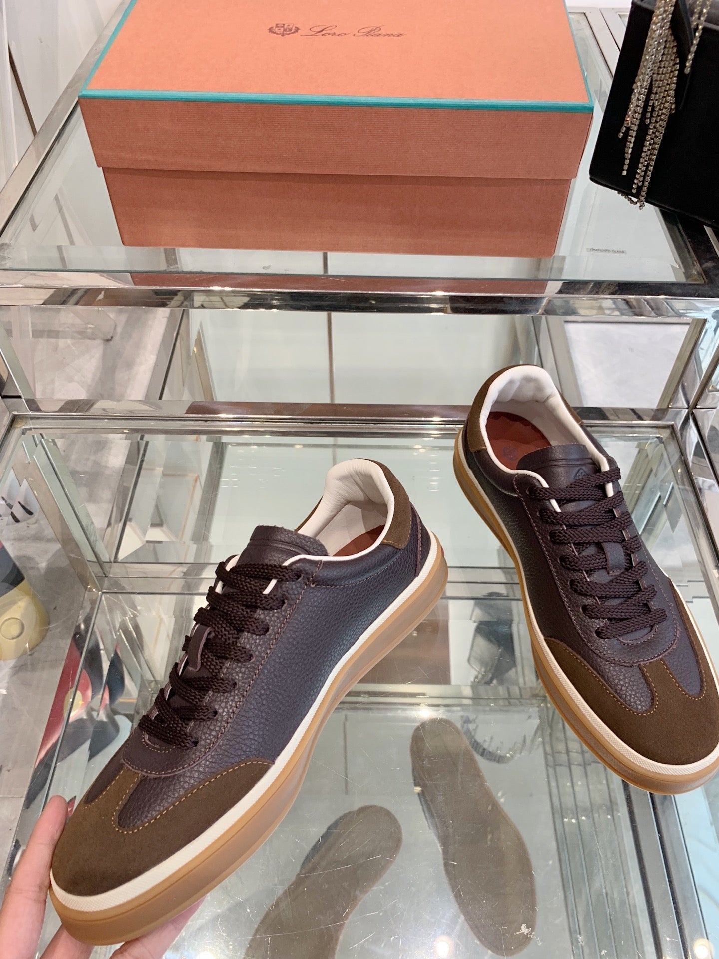 LP Tennis Walk Sneaker Brown Mocha Suede 307242