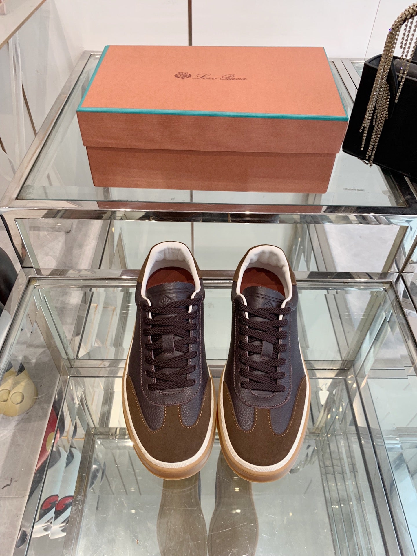 LP Tennis Walk Sneaker Brown Mocha Suede 307242