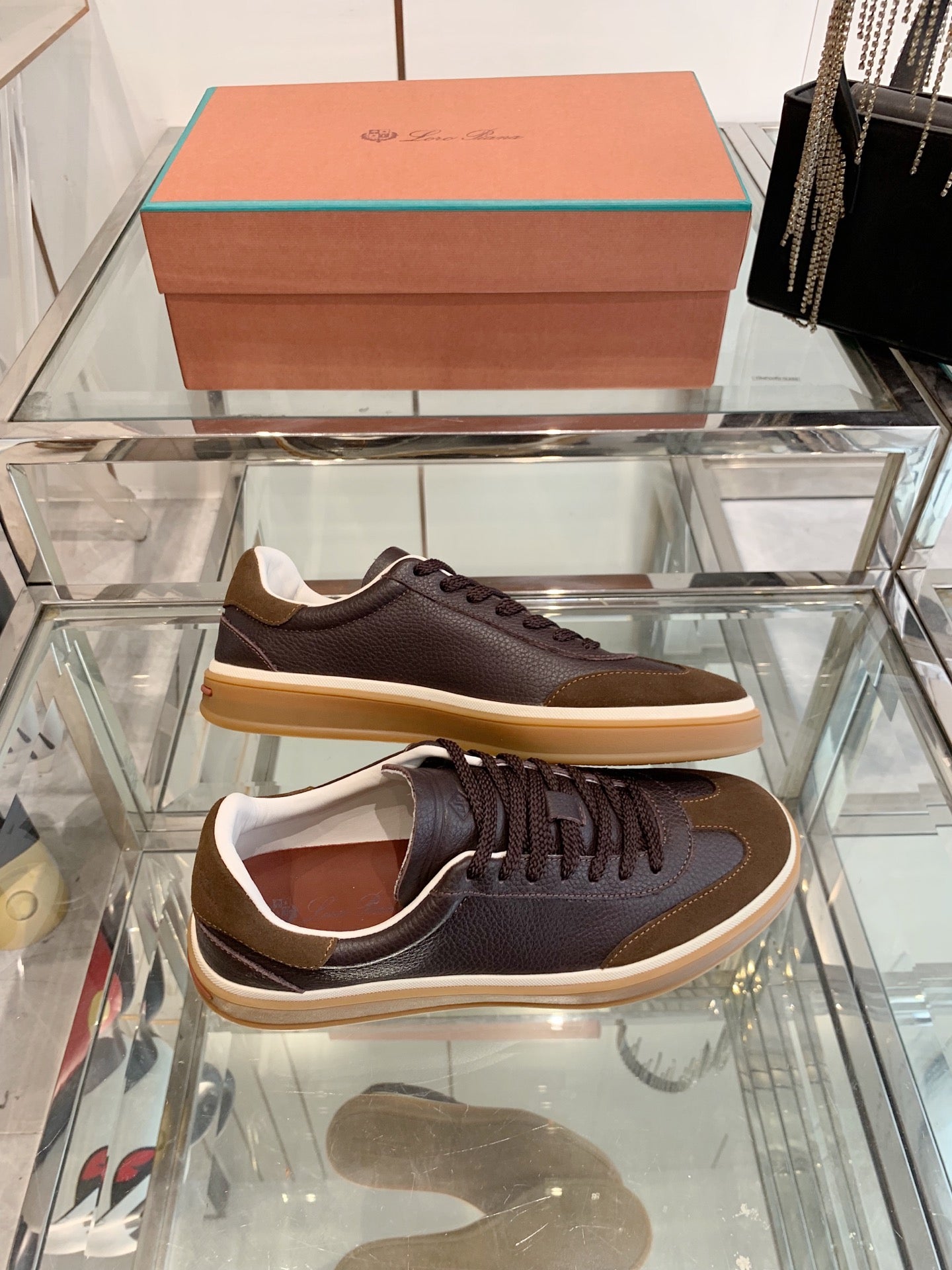 LP Tennis Walk Sneaker Brown Mocha Suede 307242