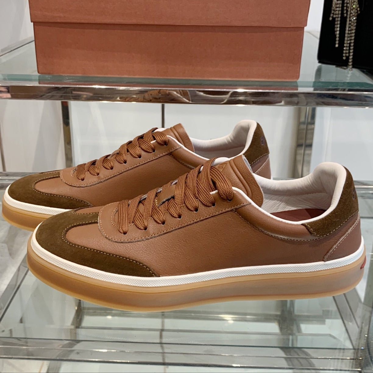 LP Tennis Walk Sneaker Brown Suede 307245