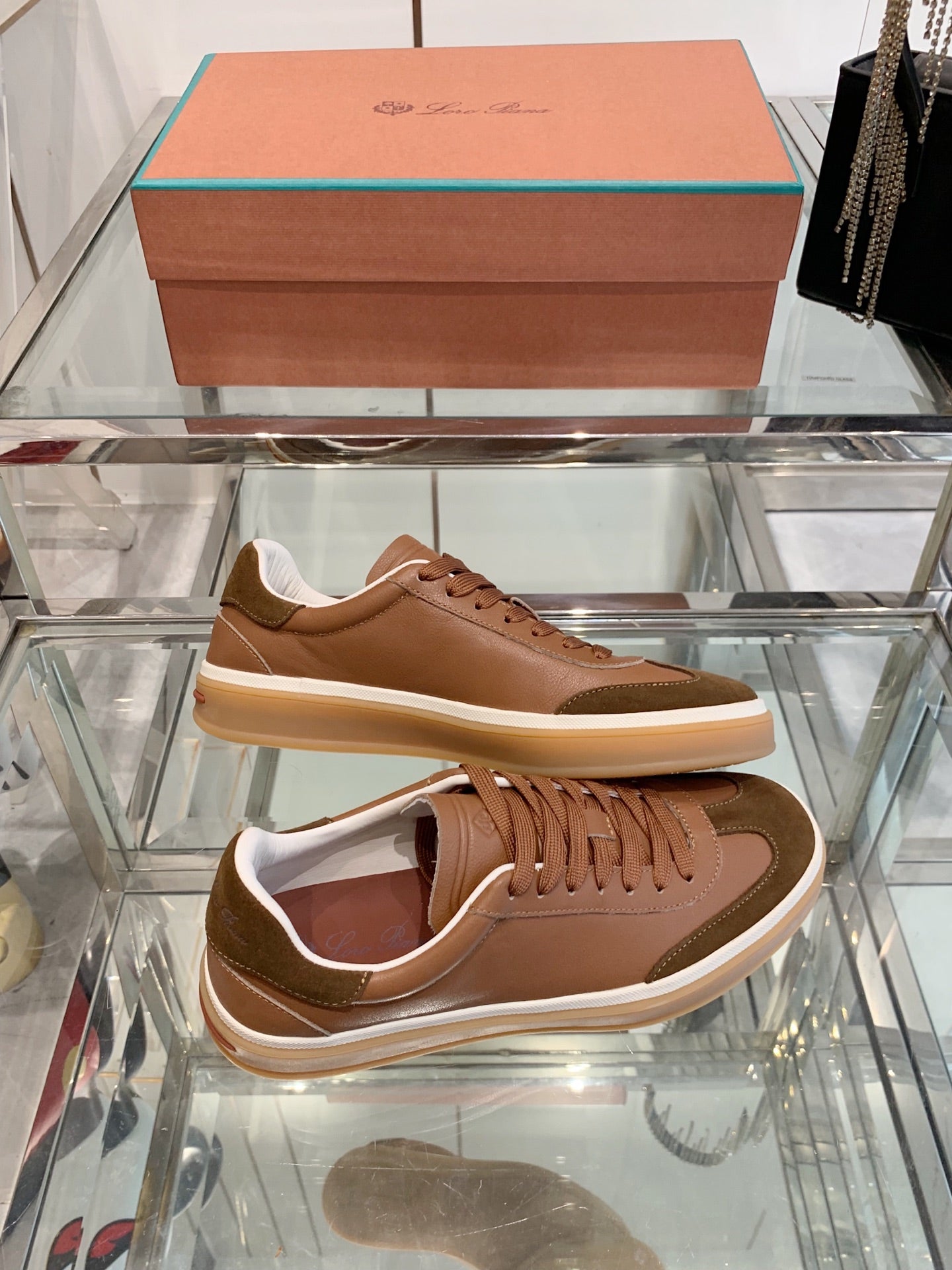 LP Tennis Walk Sneaker Brown Suede 307245