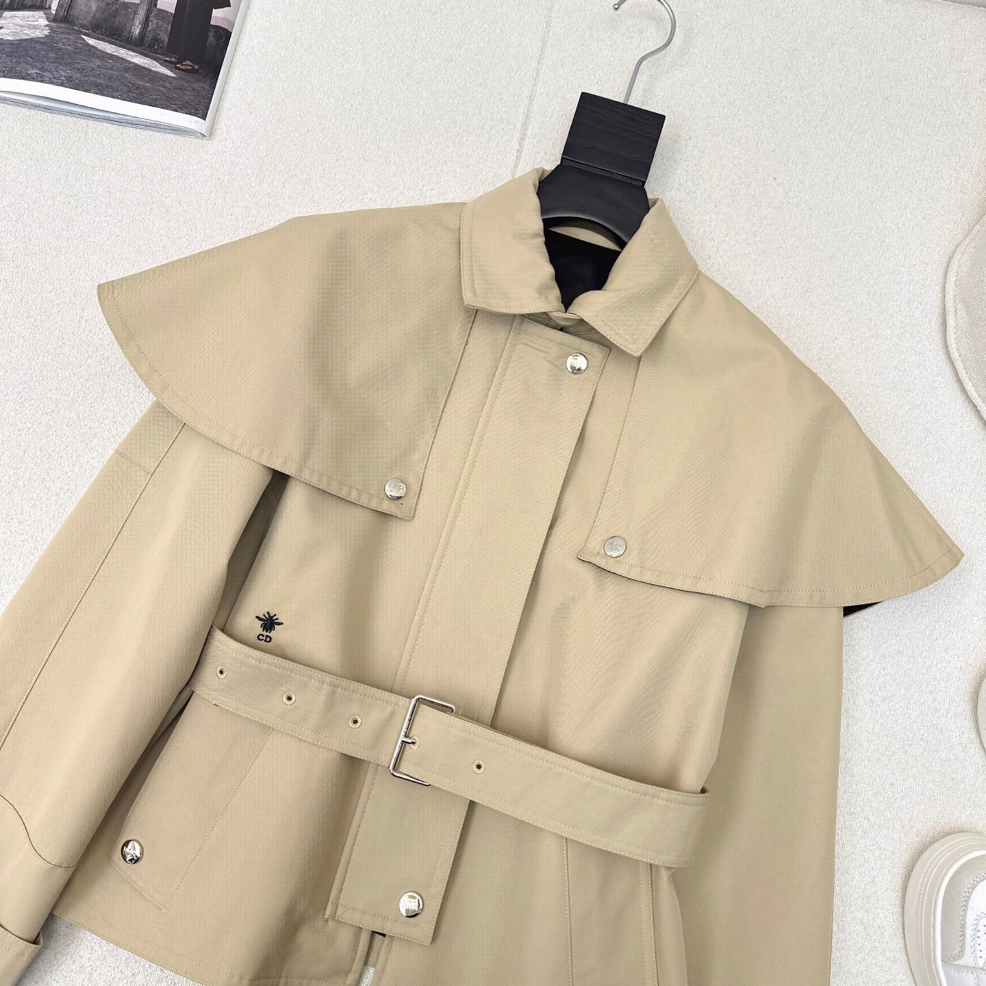 CD 25 Two-piece Windbreaker Jacket Beige Cotton Polyester 588806