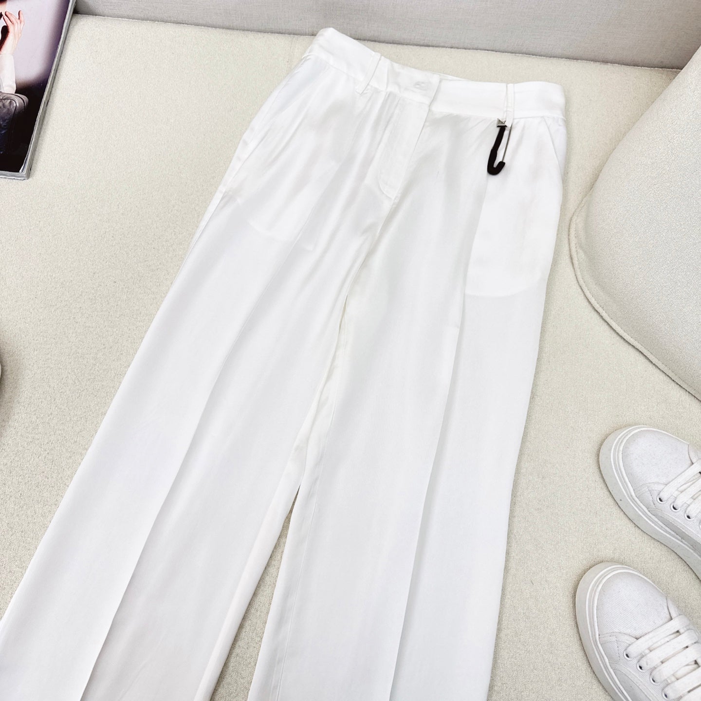 Prada 25 Pant White Acetate 602438