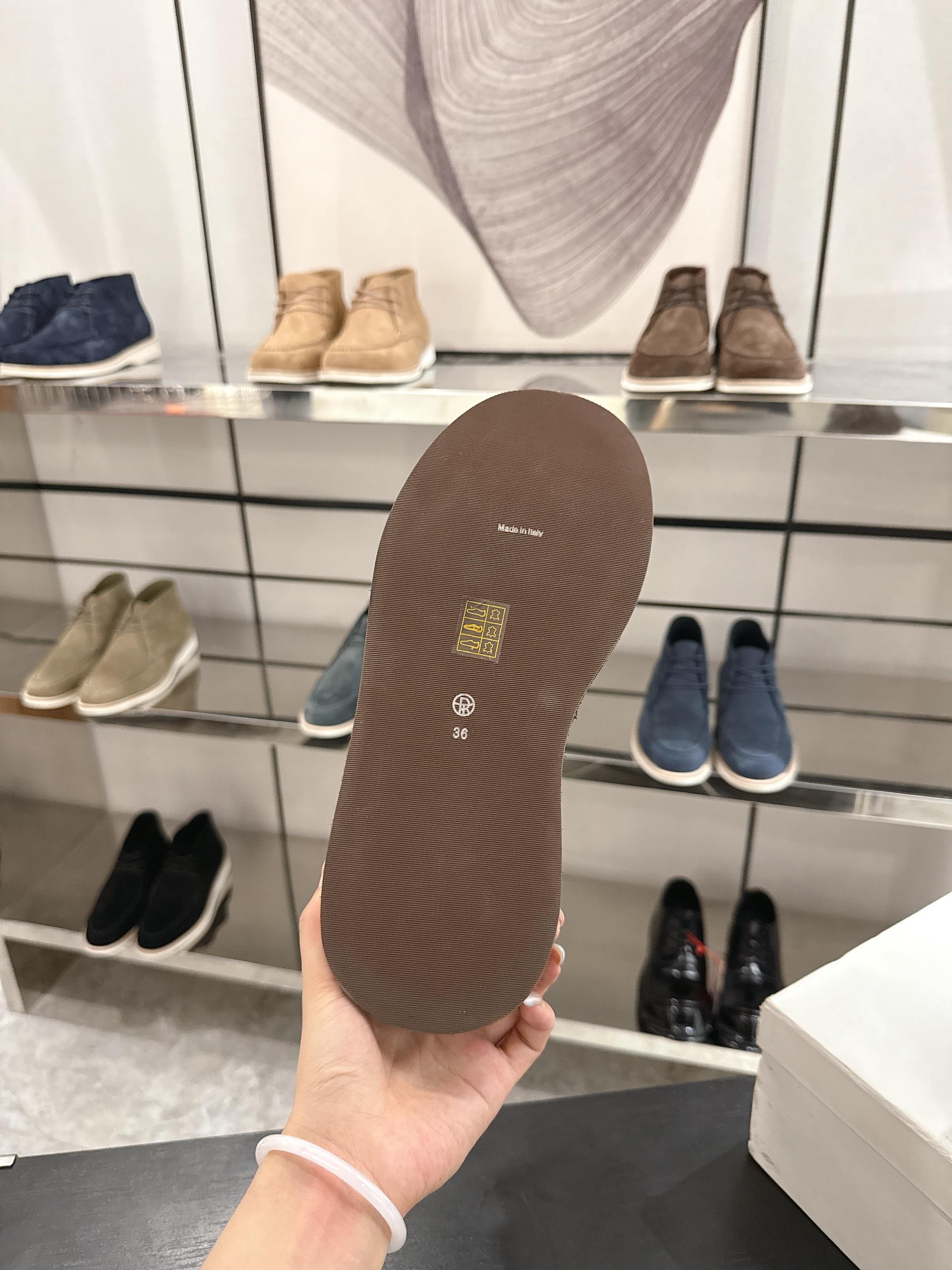 The Row 2025 Lace-up Boot Brown Suede 543370