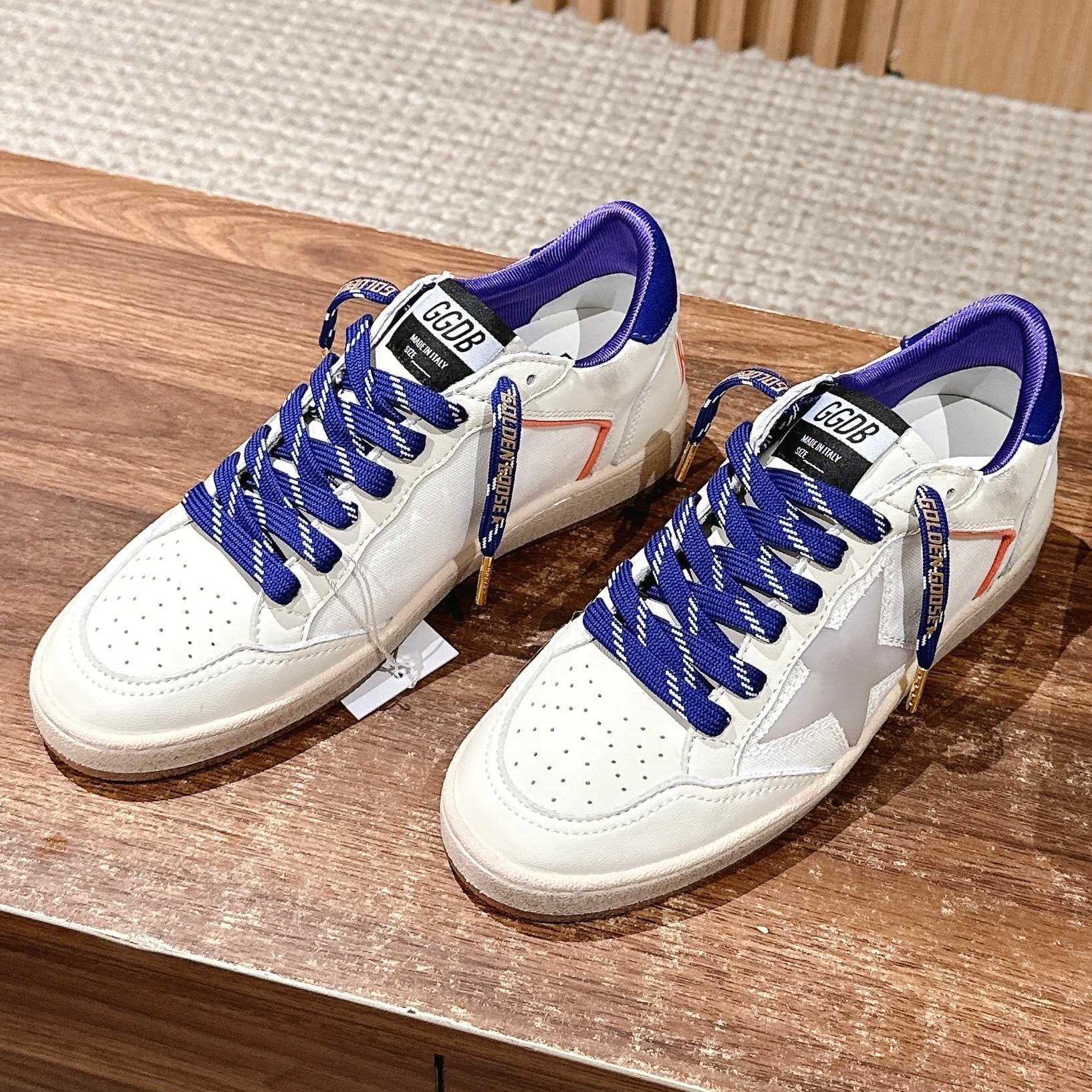 Golden Goose 2025 Sneaker White Blue Cowhide 428306