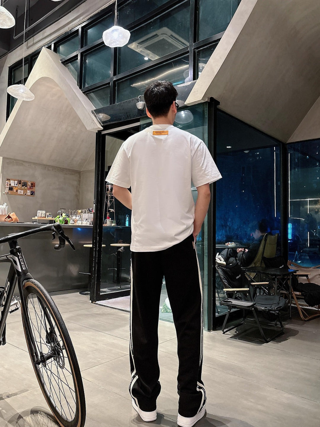 LV SWEATPANTS BLACK COTTON 239584