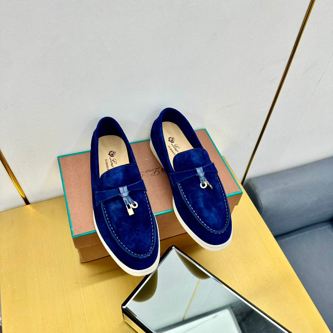 LP Summer Charms Walk Loafers Dark Blue Suede  994492