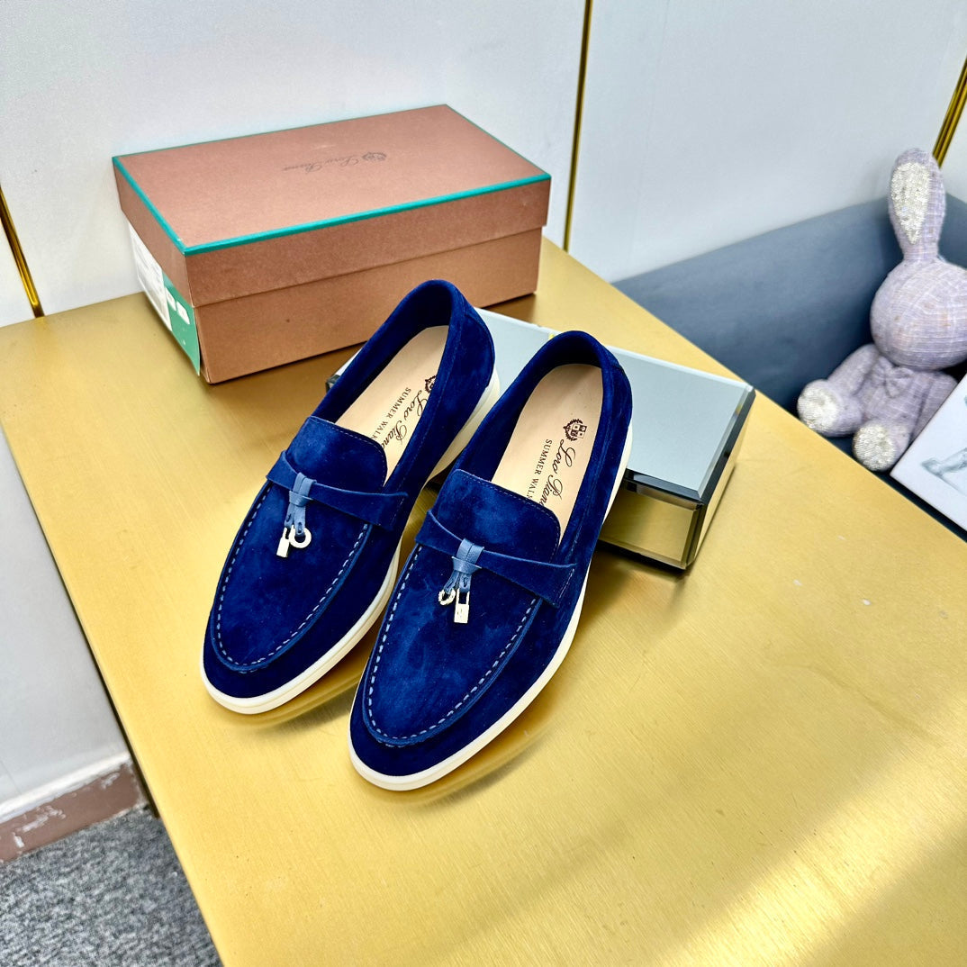 LP Summer Charms Walk Loafers Dark Blue Suede  994492