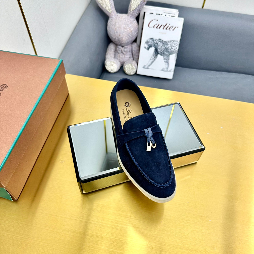 LP Summer Charms Walk Loafers Navy Blue Suede 994511