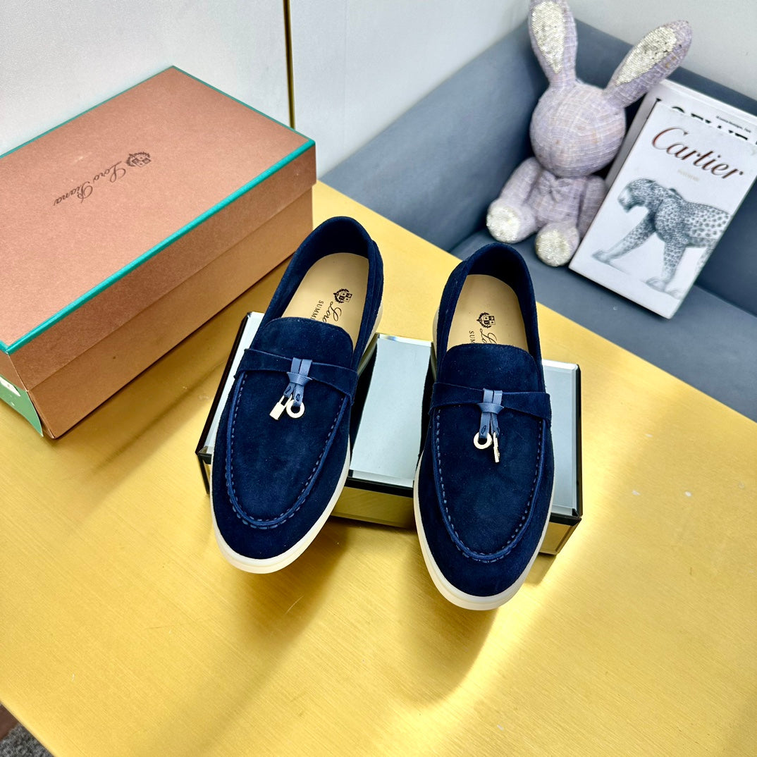 LP Summer Charms Walk Loafers Navy Blue Suede 994511