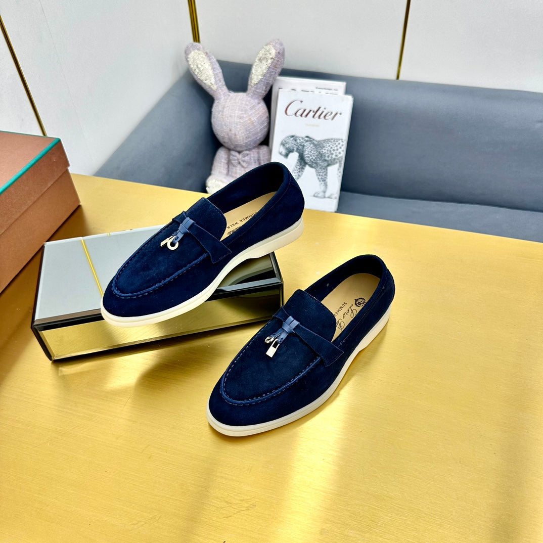 LP Summer Charms Walk Loafers Navy Blue Suede 994511