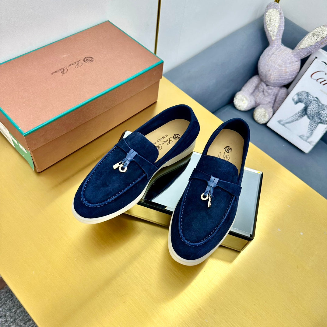 LP Summer Charms Walk Loafers Navy Blue Suede 994511