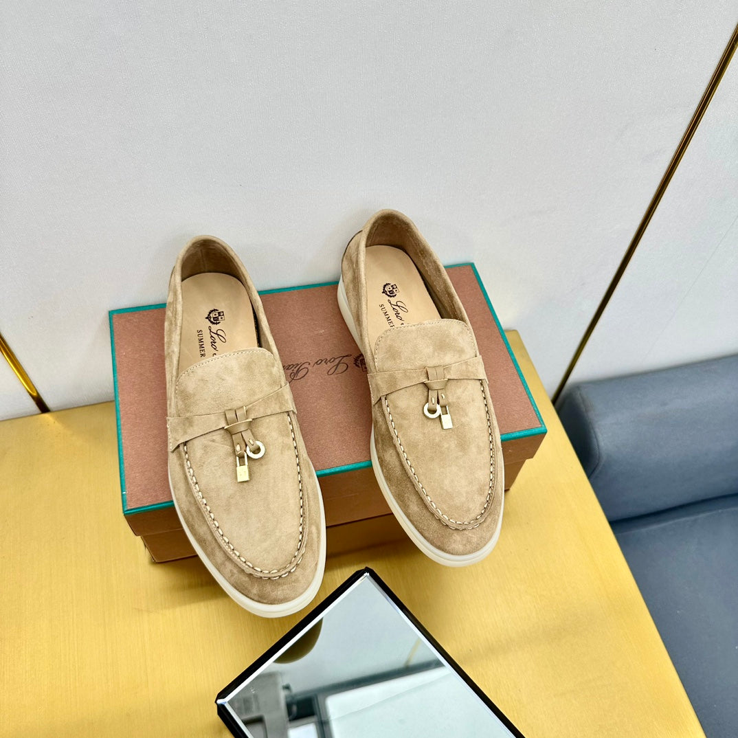LP Summer Charms Walk Loafers Dark Beige Suede 994515
