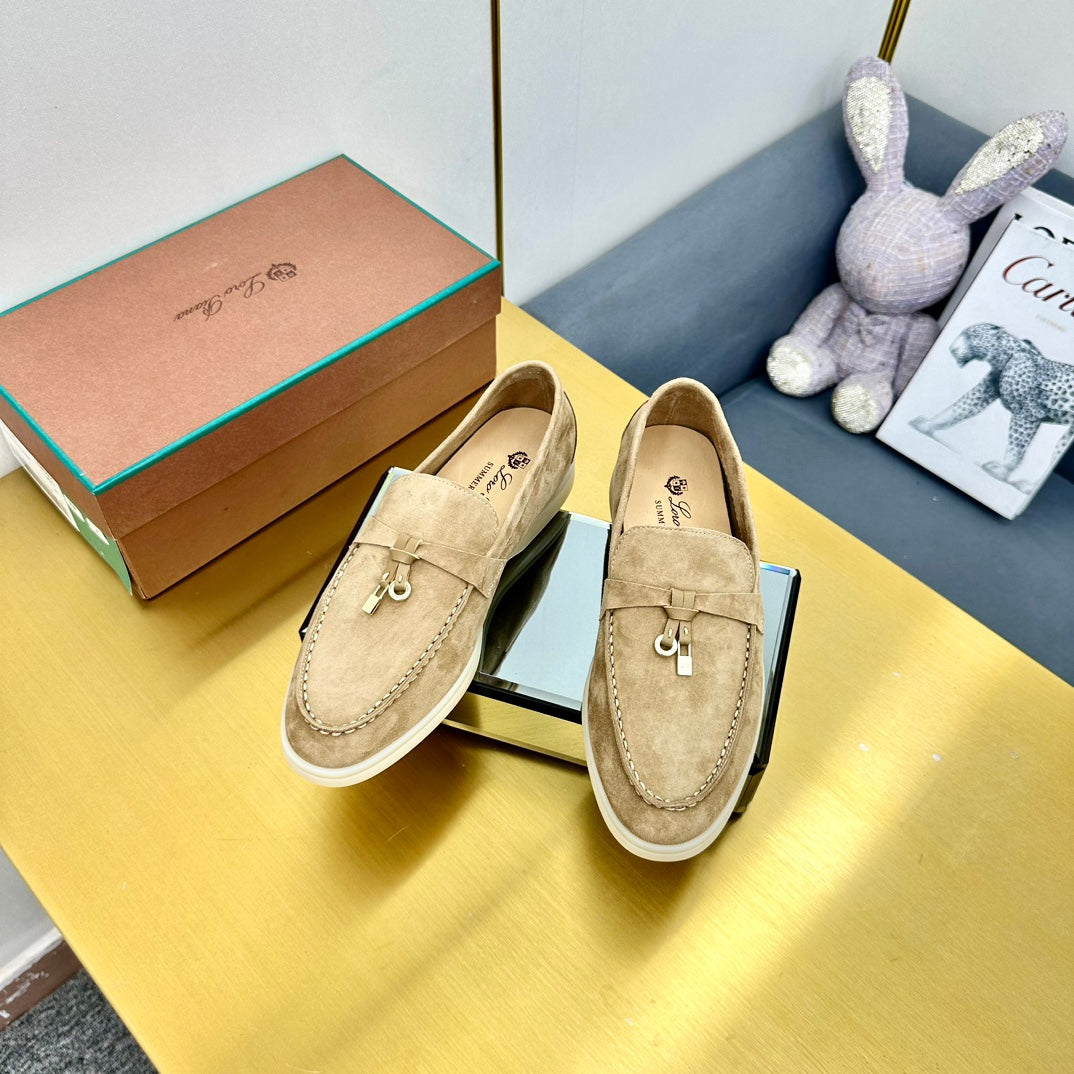 LP Summer Charms Walk Loafers Dark Beige Suede 994515