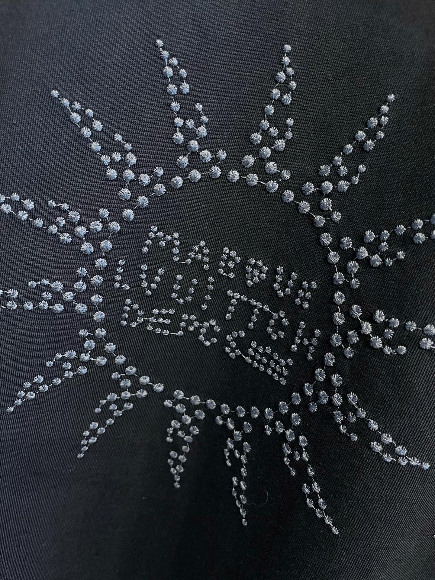 LV T-SHIRT IN BLACK PURE COTTON WITH EMBROIDERED LOGO 238772